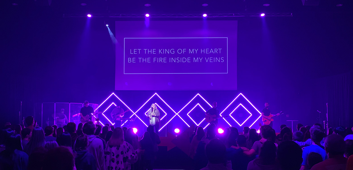 On the Square - Church Stage Design Ideas - Scenic sets and stage