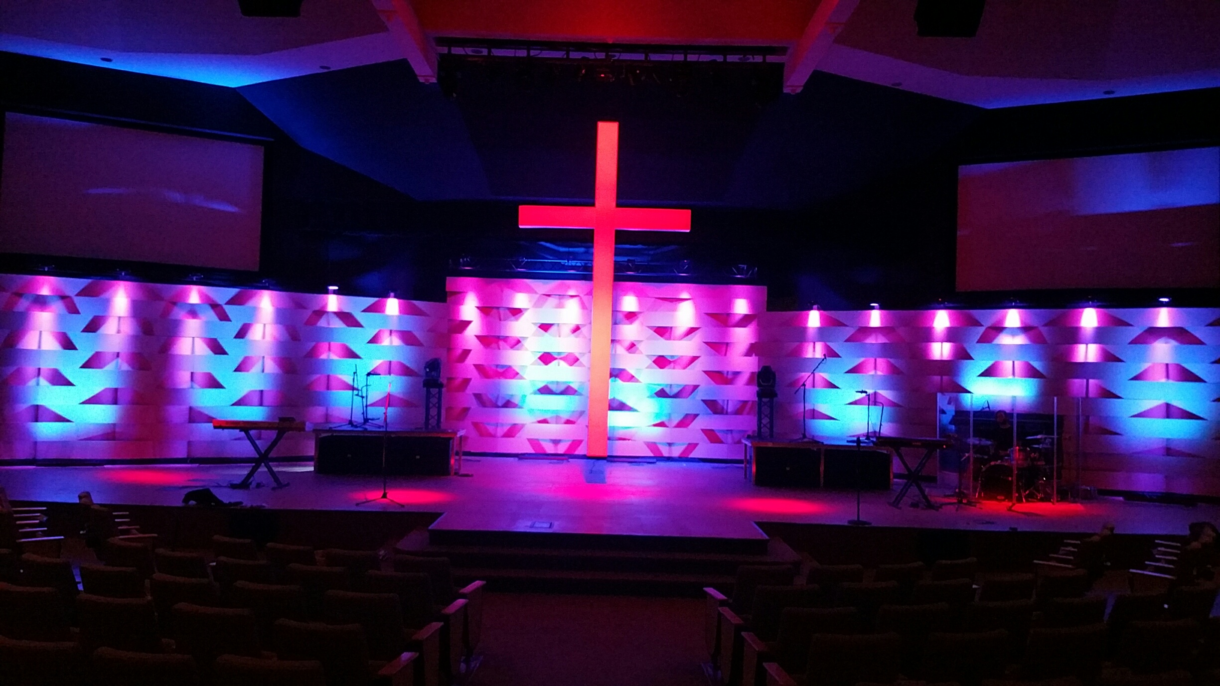 weaved easter church stage design ideas