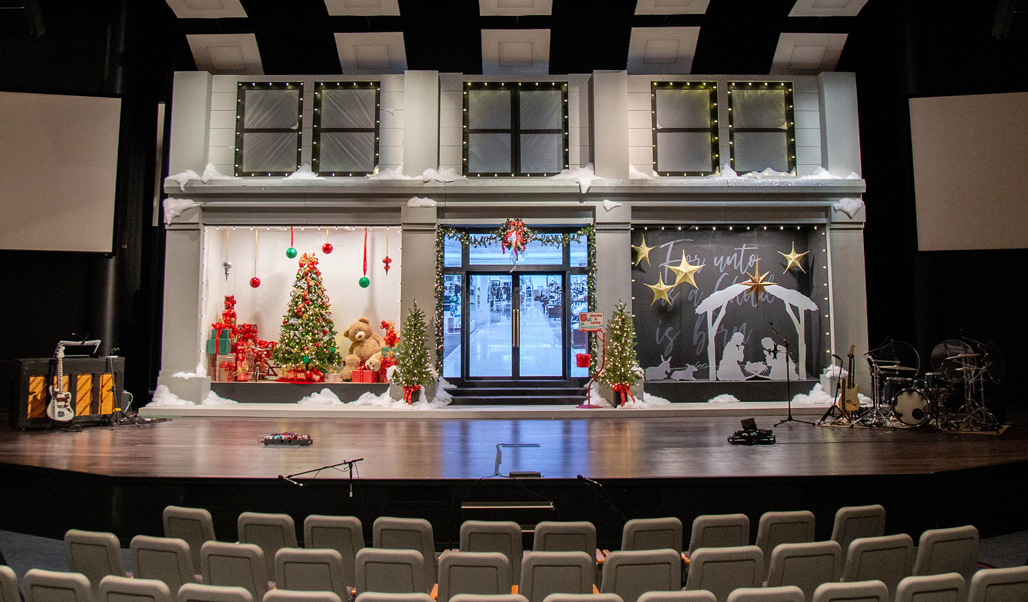 NYC Christmas - Church Stage Design Ideas - Scenic sets and stage
